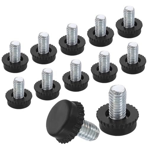 Amazon.co.jp: uxcell 12個セット M6ネジ式家具用レベル調整脚 15x10mm